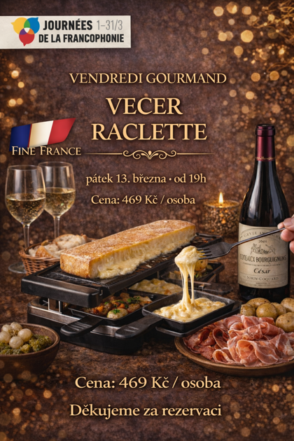 Pátek 13. března: Raclette večer